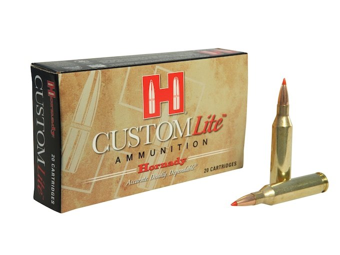 485517.jpg Hornady Custom Lite Ammunition 243 Winchester 87 Grain SST Polymer Tip Box of 20 - Image 1