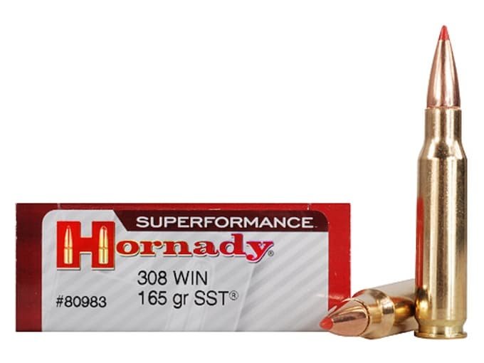 492947.jpg Hornady Superformance SST Ammunition 308 Winchester 165 Grain SST Polymer Tip Box of 20 - Image 1
