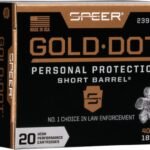 Speer Gold Dot Short Barrel Ammunition 40 S&W 180 Grain Jacketed Hollow Point Box of 20