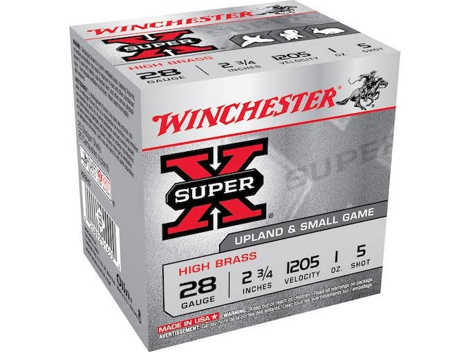 495281.jpg Winchester Super-X High Brass Ammunition 28 Gauge 2-3/4" 1 oz #5 Shot - Image 1
