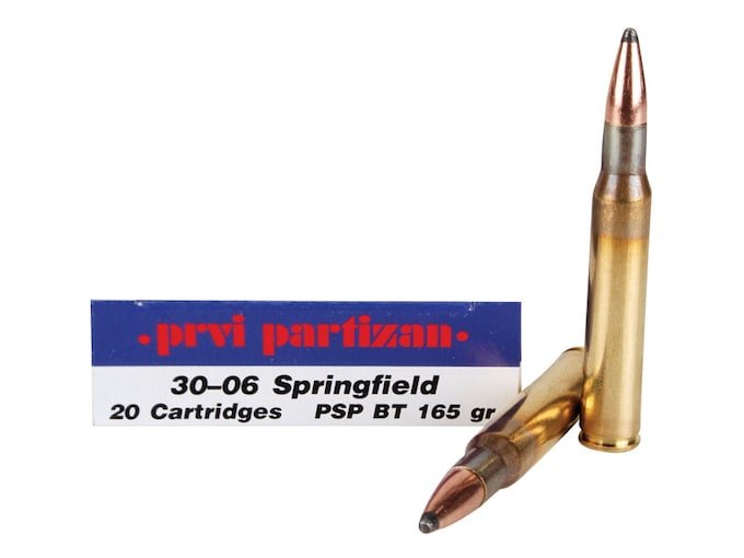 499254.jpg Prvi Partizan Ammunition 30-06 Springfield 165 Grain Pointed Soft Point Box of 20 - Image 1