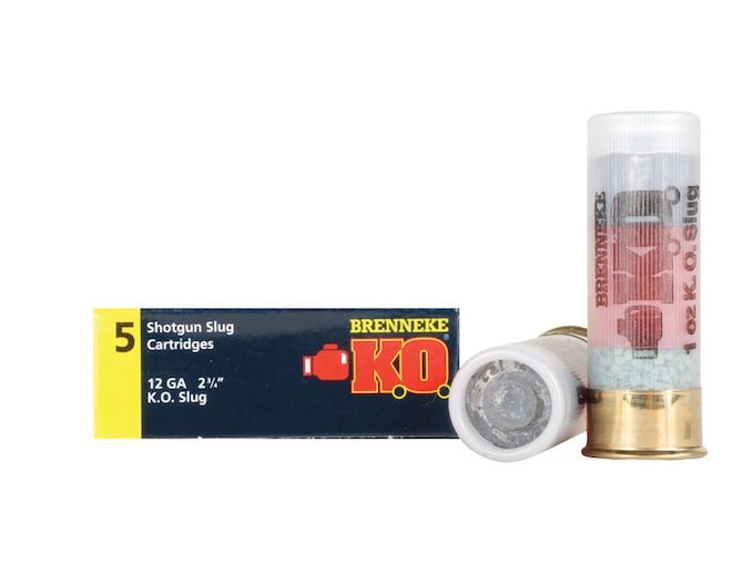 529539.jpg Brenneke USA K.O. Ammunition 12 Gauge 2-3/4" 1 oz Foster-Type Slug Box of 5 - Image 1