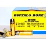 Buffalo Bore Ammunition 500 JRH (500 S&W Short) 440 Grain Hard Cast Lead Flat Nose Box Low Recoil Box of 20