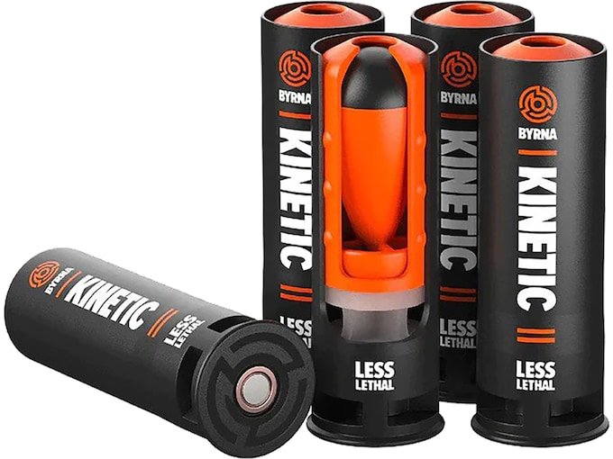 554405.jpg Byrna Kinetic Less Lethal Ammunition 12 Gauge 2-1/2" Finned Polymer Projectile Box of 10 - Image 1