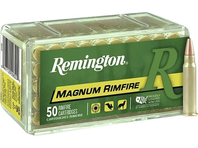 585134.jpg Remington Premier Ammunition 17 Hornady Magnum Rimfire (HMR) 20 Grain Jacketed Soft Point - Image 1