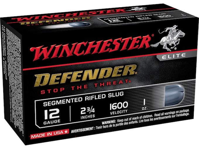 599316.jpg Winchester PDX1 Defender Ammunition 12 Gauge 2-3/4" 1 oz Segmenting Slug - Image 1