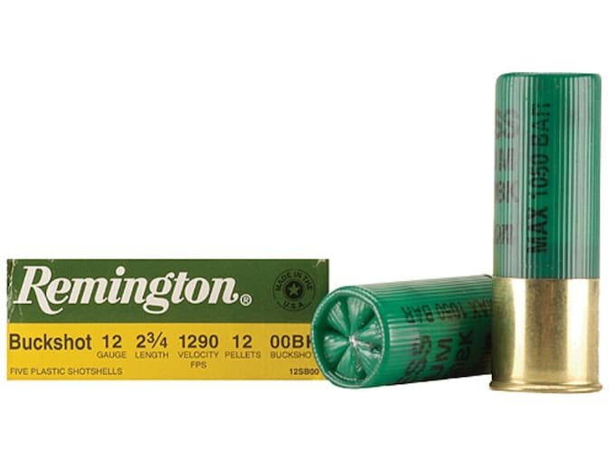629487.jpg Remington Express Magnum Ammunition 12 Gauge 2-3/4" 00 Buckshot 12 Pellets - Image 1