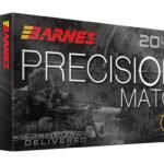 Barnes Precision Match Ammunition 223 Remington 55 Grain Open Tip Match Boat Tail Box of 20