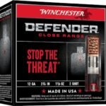 Winchester Defender Ammunition 12 Gauge 2-3/4" 1-1/8 oz #2 Plated Shot