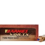 Barnes VOR-TX Ammunition 7mm Remington Magnum 140 Grain TTSX Polymer Tipped Spitzer Boat Tail Lead-Free Box of 20