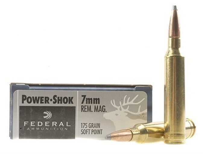 673182.jpg Federal Power-Shok Ammunition 7mm Remington Magnum 175 Grain Soft Point - Image 1