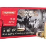 Norma Range & Training Ammunition 380 ACP 95 Grain Full Metal Jacket Box of 50