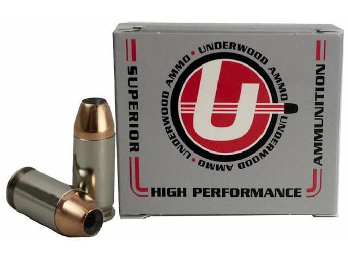 695177.jpg Underwood Ammunition 45 ACP +P 185 Grain Jacketed Hollow Point Box of 20 - Image 1
