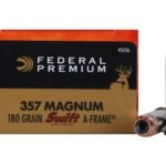 Federal Premium Ammunition 357 Magnum 180 Grain Swift A-Frame Jacketed Hollow Point Box of 20