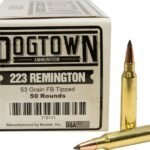 Dogtown Ammunition 223 Remington 53 Grain Polymer Tip Flat Base Box of 50
