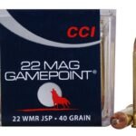 CCI GamePoint Ammunition 22 Winchester Magnum Rimfire (WMR) 40 Grain Jacketed Spire Point