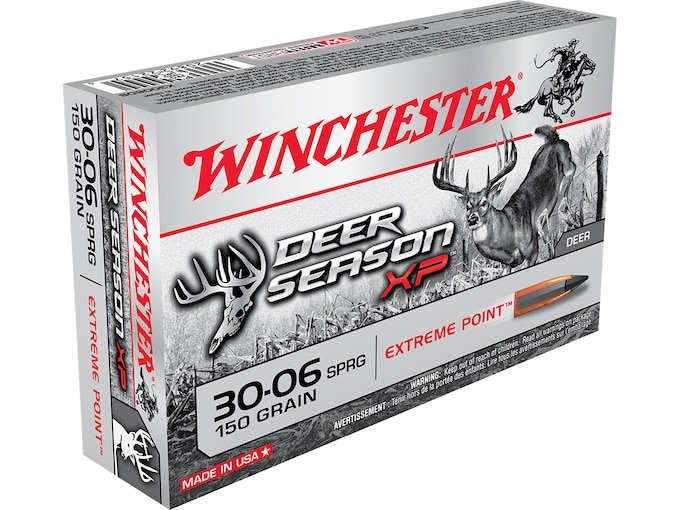 727844.jpg Winchester Deer Season XP Ammunition 30-06 Springfield 150 Grain Extreme Point Polymer Tip - Image 1