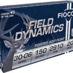 Fiocchi Field Dynamics Ammunition 30-06 Springfield 150 Grain Jacketed Soft Point Box of 20