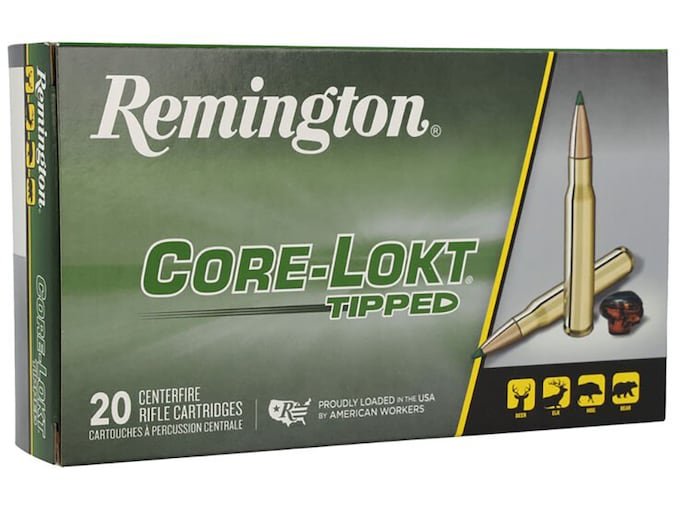 737976.jpg Remington Core-Lokt Tipped Ammunition 30-06 Springfield 165 Grain Polymer Tip Box of 20 - Image 1