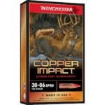 Winchester Copper Impact Ammunition 30-06 Springfield 150 Grain Copper Extreme Point Polymer Tip Lead-Free Box of 20