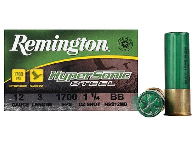 741502.jpg Remington HyperSonic Ammunition 12 Gauge 3" 1-1/4 oz BB Non-Toxic Shot - Image 1