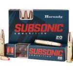 Hornady Subsonic Ammunition 300 AAC Blackout 190 Grain Sub-X FTX Box of 20
