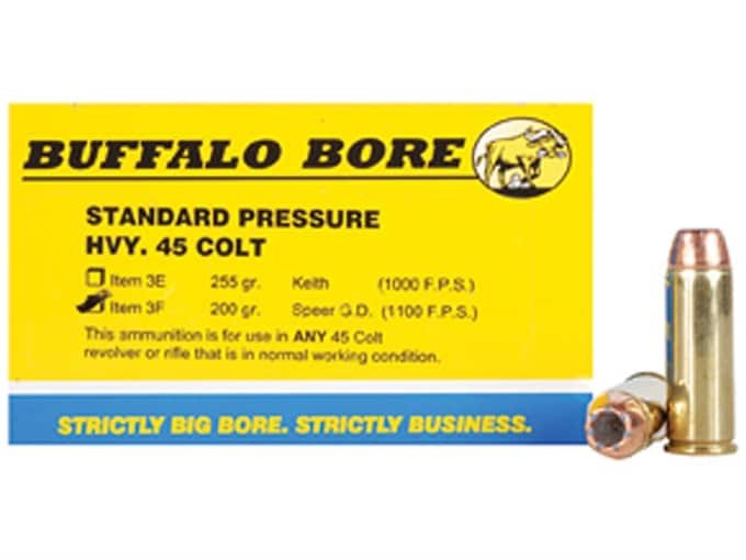 748758.jpg Buffalo Bore Ammunition 45 Colt (Long Colt) 200 Grain Jacketed Hollow Point Box of 20 - Image 1