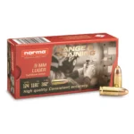 Norma Range & Training Ammunition 9mm Luger 124 Grain Full Metal Jacket - Image 3