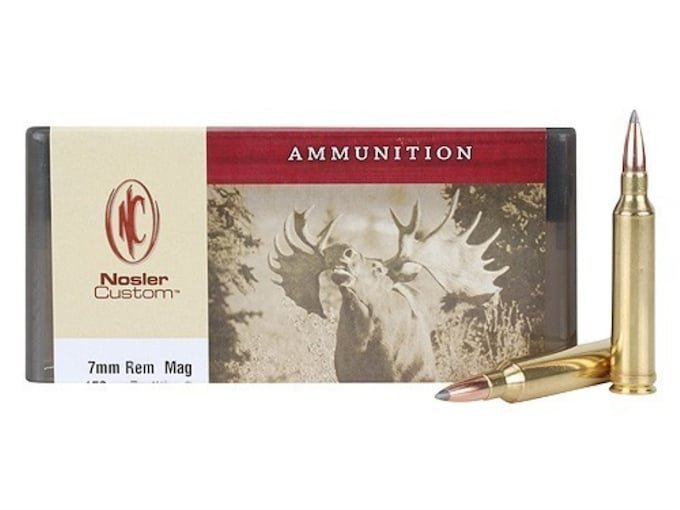 757777.jpg Nosler Custom Ammunition 7mm Remington Magnum 150 Grain Partition Spitzer Box of 20 - Image 1