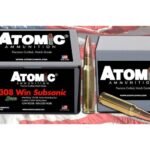 Atomic Match Ammunition 308 Winchester Subsonic 175 Grain Sierra MatchKing Hollow Point Boat Tail Box of 100
