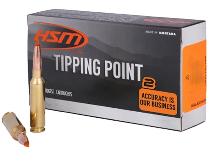 787026.jpg HSM Tipping Point 2 Ammunition 30-06 Springfield 165 Grain Hornady SST Polymer Tip Box of 20 - Image 1