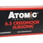 Atomic Ammunition 6.5 Creedmoor Subsonic 129 Grain Jacketed Soft Point Box of 20