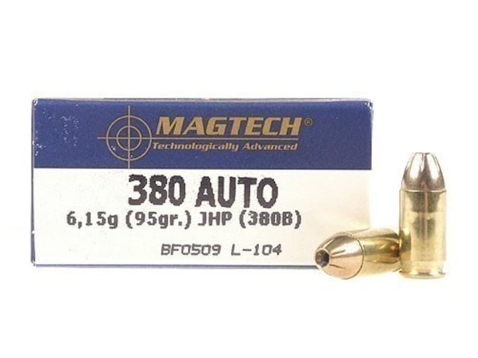 791669.jpg Magtech Ammunition 380 ACP 95 Grain Jacketed Hollow Point Box of 50 - Image 1