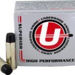 Underwood Ammunition 44 Remington Magnum 305 Grain Lead Long Flat Nose Gas Check Box of 20