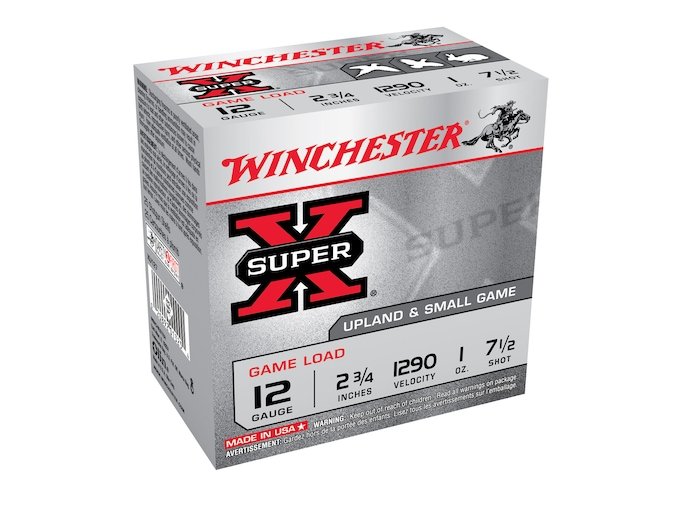 854533.jpg Winchester Super-X Game Load Ammunition 12 Gauge 2-3/4" 1 oz #7-1/2 Shot - Image 1