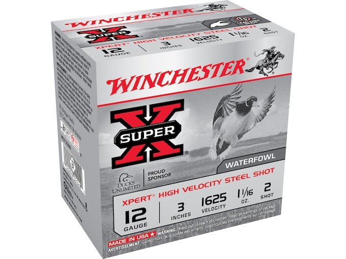 866354.jpg Winchester Xpert High Velocity Ammunition 12 Gauge 3" 1-1/16 oz #2 Non-Toxic Steel Shot - Image 1
