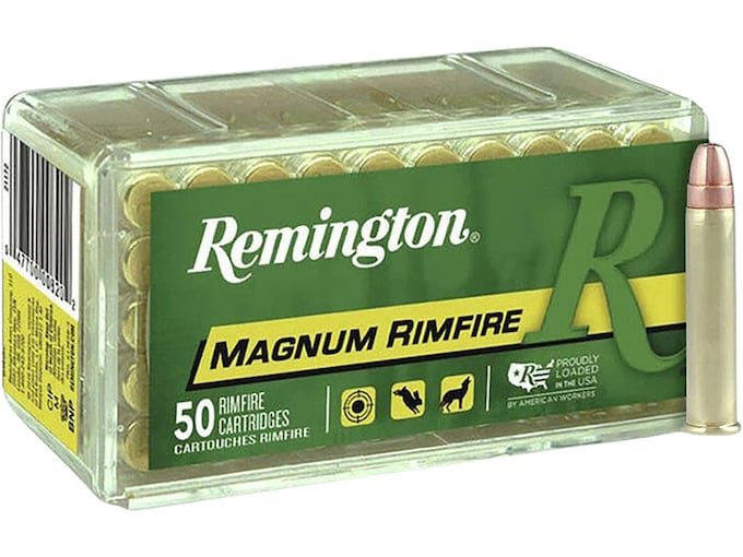 868159.jpg Remington Ammunition 22 Winchester Magnum Rimfire (WMR) 40 Grain Jacketed Hollow Point - Image 1