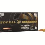 Federal Premium Gold Medal Centerstrike Ammunition 223 Remington 77 Grain Open Tip Match