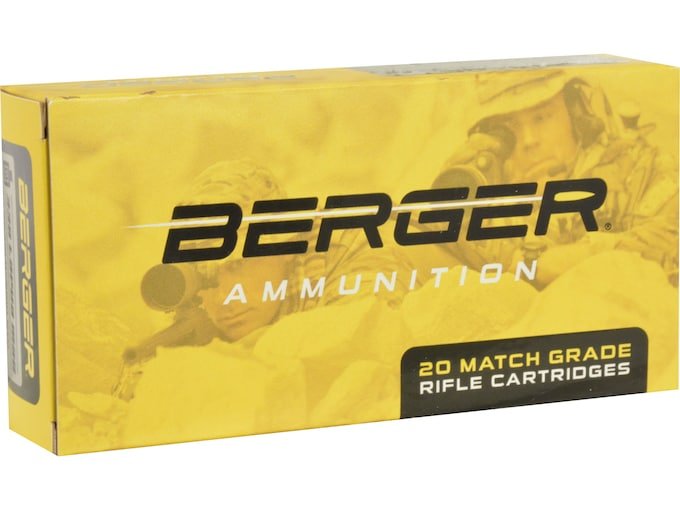 884876.jpg Berger Match Grade Ammunition 308 Winchester 175 Grain OTM Tactical Box of 20 - Image 1