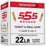Winchester Ammunition 22 Long Rifle 36 Grain Plated Lead Hollow Point