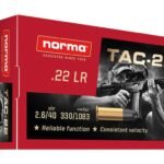 Norma TAC-22 Ammunition 22 Long Rifle 40 Grain Lead Round Nose
