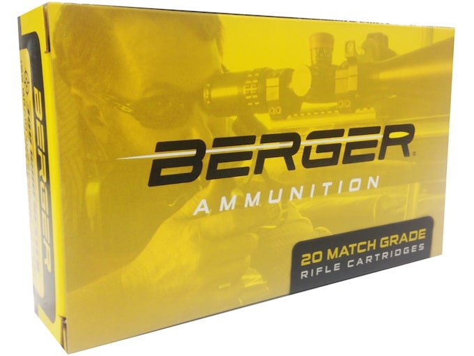 894040.jpg Berger Match Grade Ammunition 6.5 Creedmoor 140 Grain Hybrid Target Hollow Point Box of 20 - Image 1
