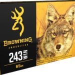 Browning BXV Varmint Expansion Ammunition 243 Winchester 65 Grain Polymer Tip Rapid Expansion Box of 20