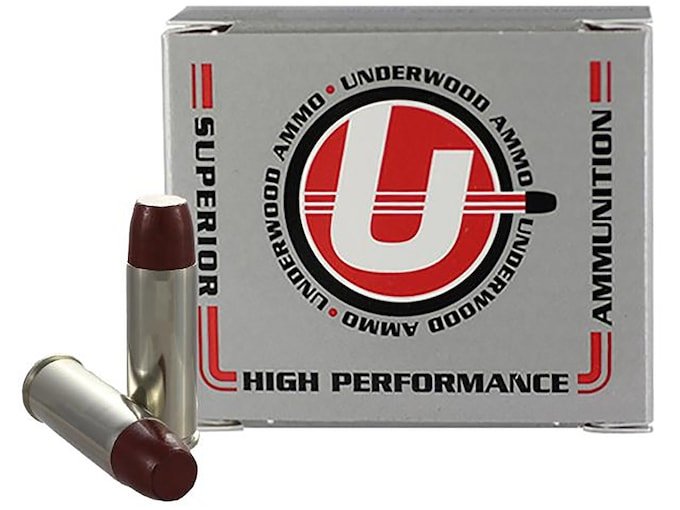 920362.jpg Underwood Ammunition 45 Colt (Long Colt) +P 325 Grain Lead Long Flat Nose Gas Check Box of 20 - Image 1