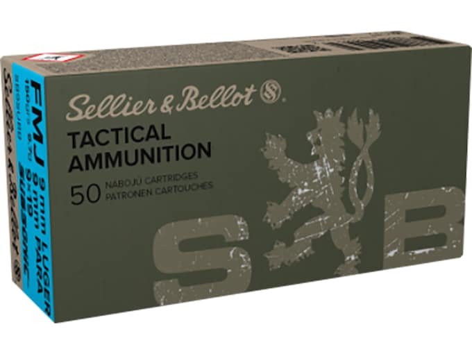 922884.jpg Sellier & Bellot Ammunition 9mm Luger 150 Grain Full Metal Jacket - Image 1