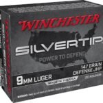 Winchester Silvertip Defense Ammunition 9mm Luger 147 Grain Jacketed Hollow Point