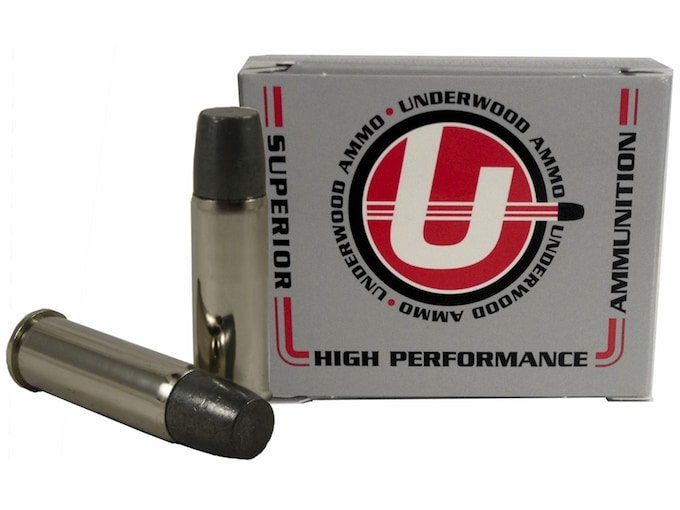 926230.jpg Underwood Ammunition 44 Remington Magnum +P+ 340 Grain Lead Flat Nose Gas Check Box of 20 - Image 1