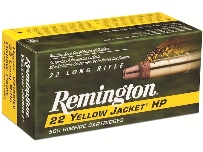 927881.jpg Remington Yellow Jacket Ammunition 22 Long Rifle 33 Grain Plated Truncated Cone Hollow Point - Image 1