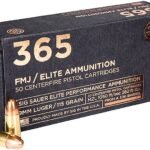 Sig Sauer 365 Elite Performance Ammunition 9mm Luger 115 Grain Full Metal Jacket Box of 50