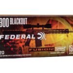 Federal Fusion MSR Ammunition 300 AAC Blackout 150 Grain Bonded Spitzer Boat Tail